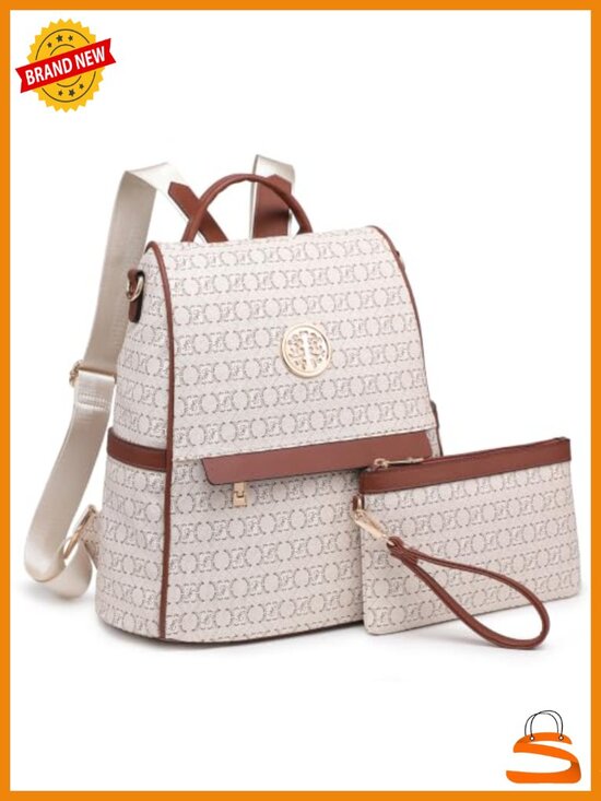 Vegan Leather Fashion Backpack Purse Anti-theft Rucksack Ladies Travel Shoulder main image 6